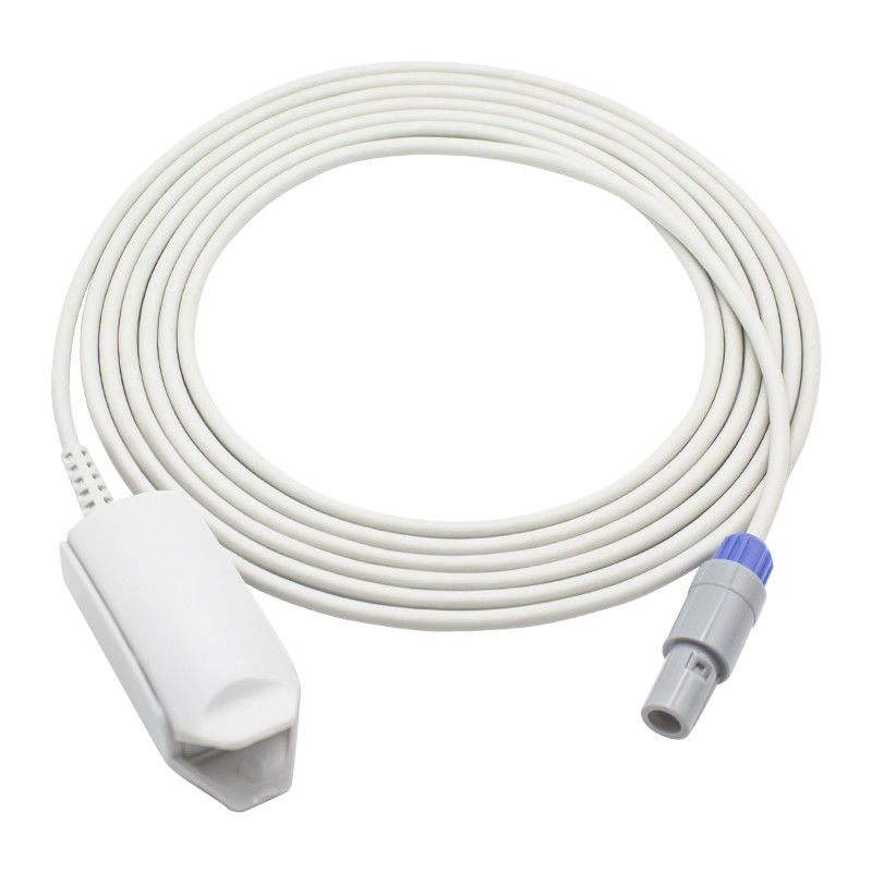 grampo adulto reusável 6Pin do dedo do sensor SpO2 3F IRIS300 Phoene PM8300 de 3.00M TPU