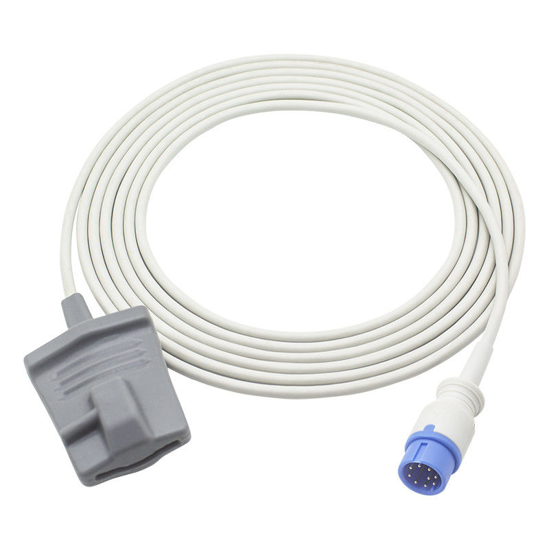 Grampo SpO2 de Pin Digital Tech Adult Soft da série 9 da ponta de prova A do sensor de Biolight SpO2