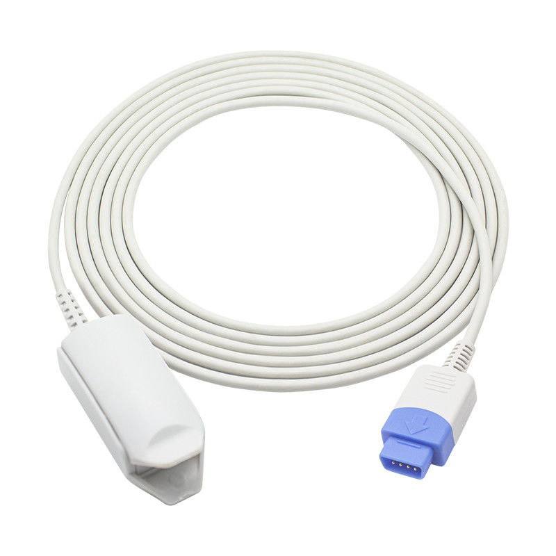 Ponta de prova I4 de Pin Adult Finger Clip SpO2 do sensor 9 da tecnologia TS-F-D SpO2 de Ohmeda OxyTip TruSignal do Datex de GE com módulos das E-séries