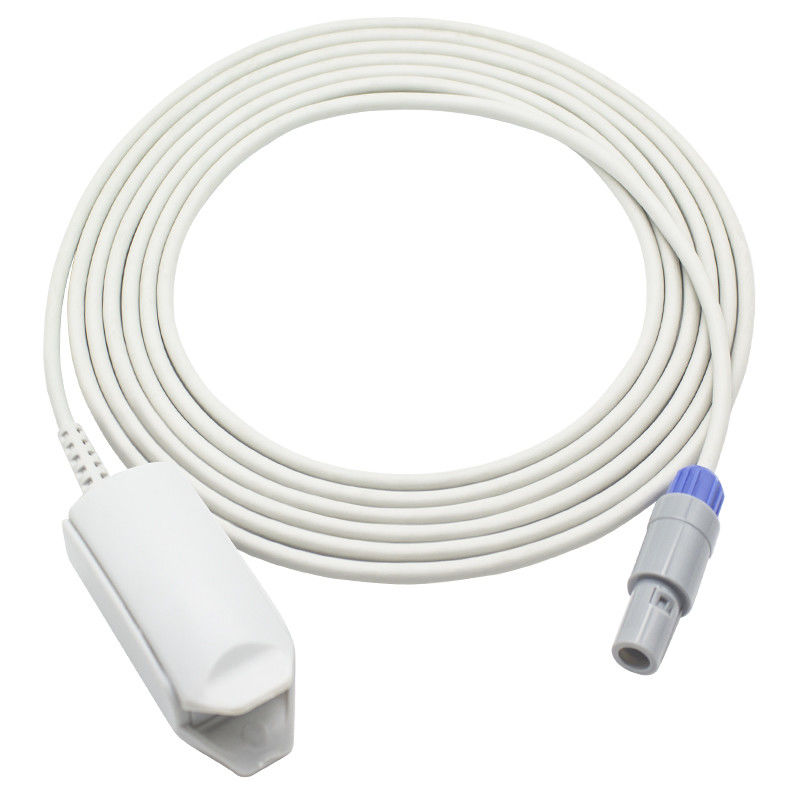 Ponta de prova reusável do sensor SpO2 MCF-21L DK-8000D DK-8000L 6 Pin Adult Finger Clip SpO2 de Adecon