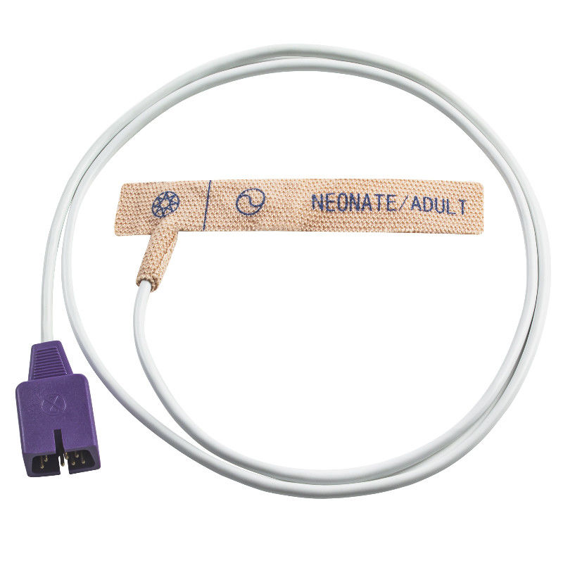 Ponta de prova SpO2 descartável adulta da tela de estiramento da pele do Neonate do sensor Spo2 DB9 7pin N25 N200 NPB 4000 de N-ellcor descartáveis