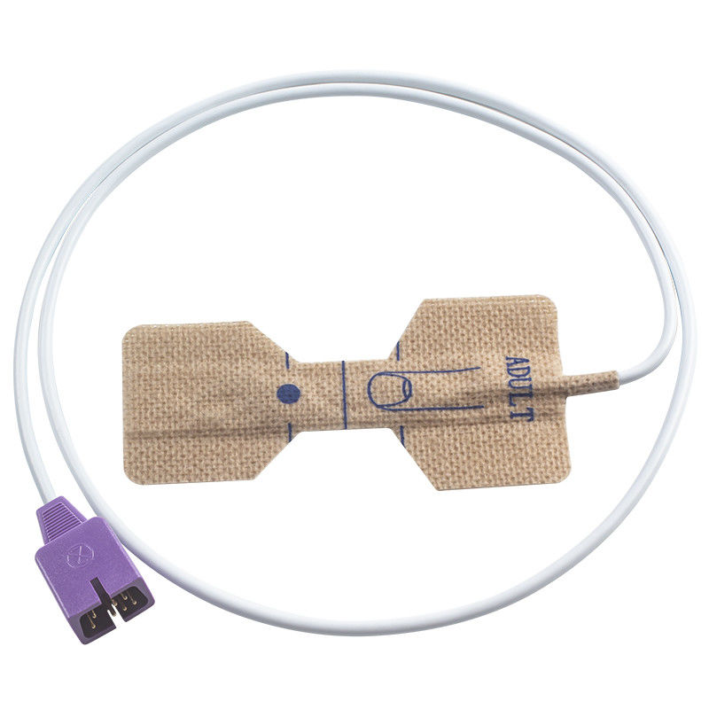 Ponta de prova SpO2 descartável descartável da tela de tecelagem não do adulto do sensor SpO2 N150 NPB 290 de N-ellcor DB9 7pin D25