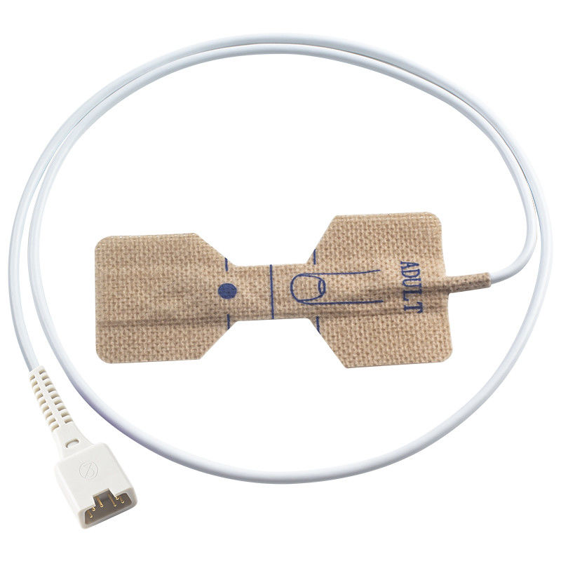 Novametrix 512 513 Sensor SpO2 descartável de 6 pinos 710 715 Tecido não tecido para adultos