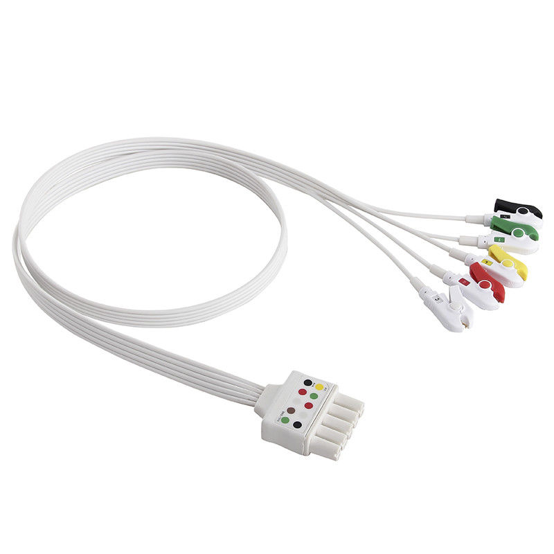 Cabo e Leadwires descartáveis da ligação ECG dos Leadwires de S-iemens ECG 5