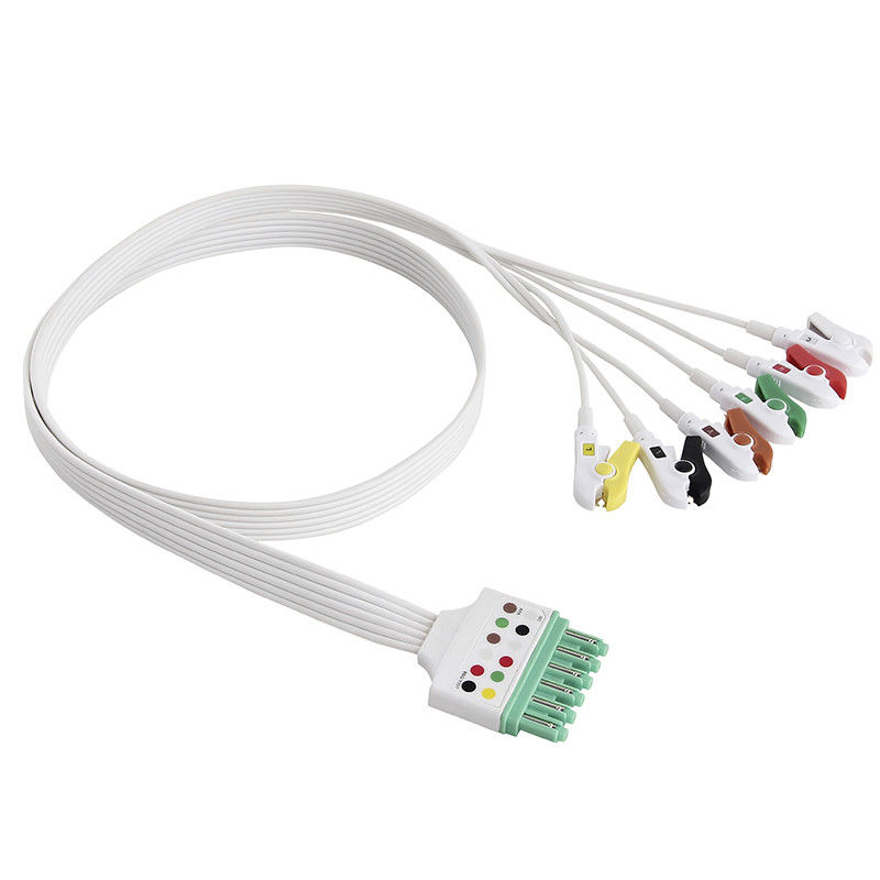 Os Leadwires descartáveis de Draeger MP03424 ECG ajustaram a infinidade M300 M540 do IEC do grampo do grabber de 5 ligações
