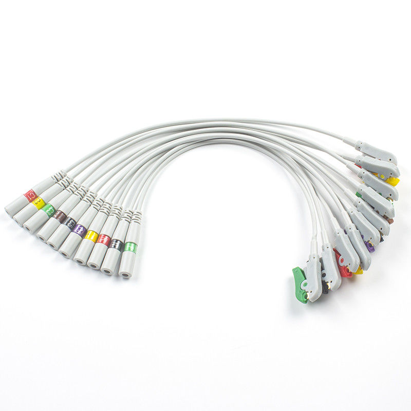 Banana Needle To Clip ECG Adaptador Pigtail Adaptadores 3.00MM IEC ECG Eletrodo Conector