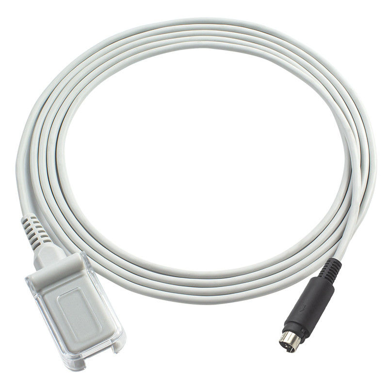 O sensor de Biosys SpO2 cabografa 6 o cabo de extensão 2.4M de Pin To DB9 SpO2 TPU