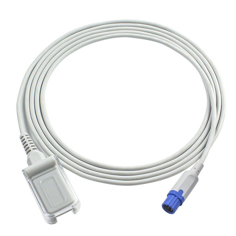 Cabo de extensão 2.4M de Pin To DB9 SpO2 da ponta de prova 7 do sensor de Drager S-iemens SpO2 TPU