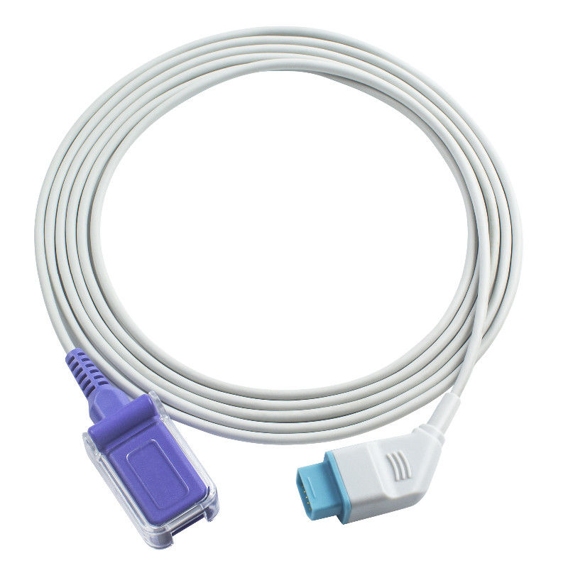 O sensor de Nihon Kohden JL-650P SpO2 cabografa 12 o cabo de extensão de Pin To DB9 SpO2