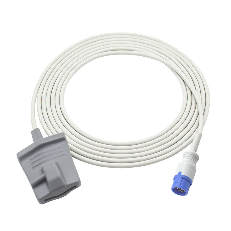 Schiller Truscope SpO2 Sensor Clássico Mini II III Digital 12Pin Adulto Cabo de sonda SpO2 de ponta macia