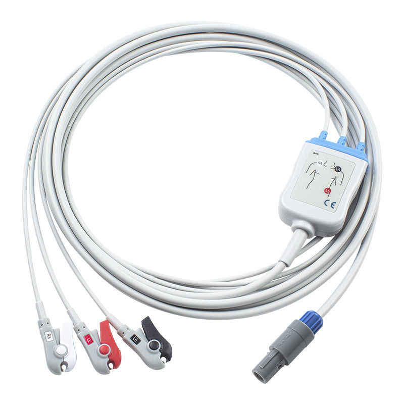 Para S-iemens Cabos ECG compatíveis e fios de chumbo 7396448 3 Lead Aha Grabber