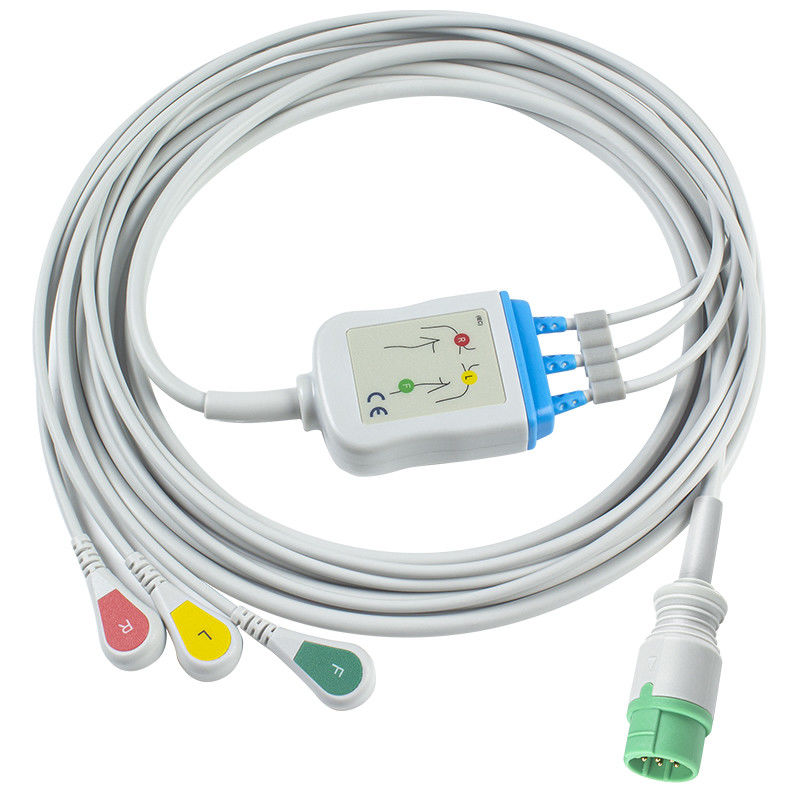 Para cabos ECG compatíveis com Schiller e cabos de chumbo