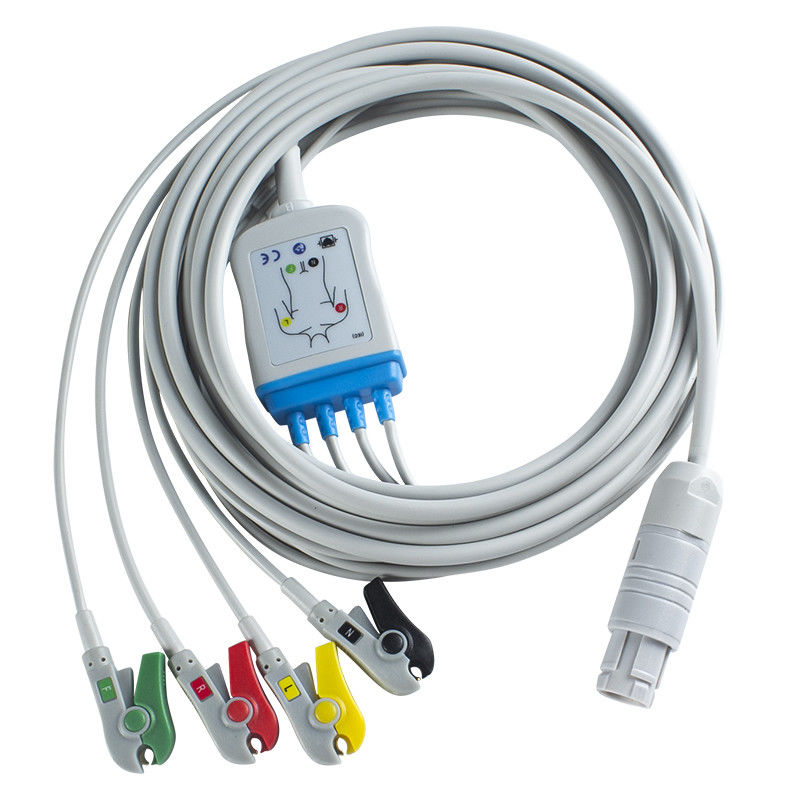 Desfibrilador Primedic ECG Cabo e fios de condução 16Pin ECG direto para a máquina 4 canais ECG Cabo