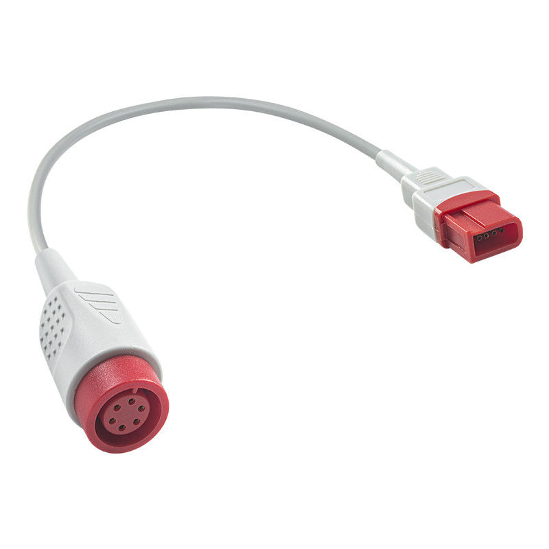 Spacelabs Retangular 10Pin para redondo 6Pin IBP Adaptador cabo IBP cabo de extensão 0,3 metros