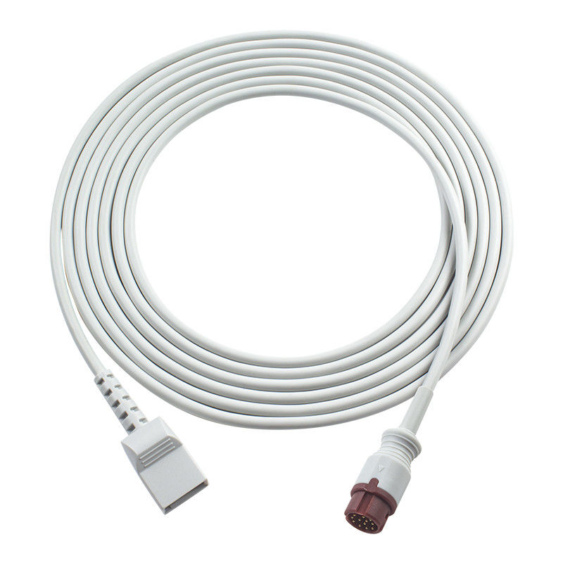 Mindray Datascope compatível IBP Adaptador Cable 12 pin para Utah Conector BeneView T1 T7 iMEC 10 15