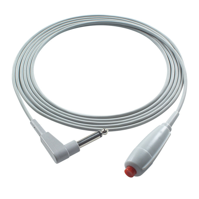 6.3mm Cordão de chamada de enfermagem Red Push Button Cable para estação de enfermagem Pendente de chamada de enfermagem