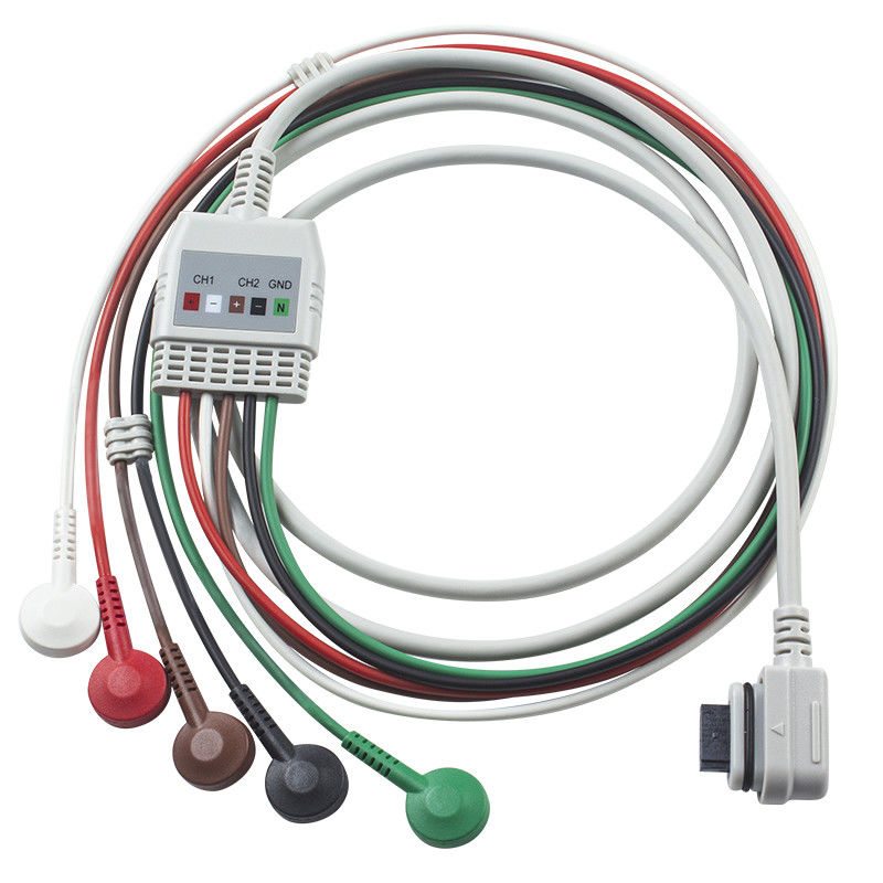 Cable ECG 5Lead Holter GE Seer ECG 2008594-001 Cable compatível com GE SEER LIGHTR