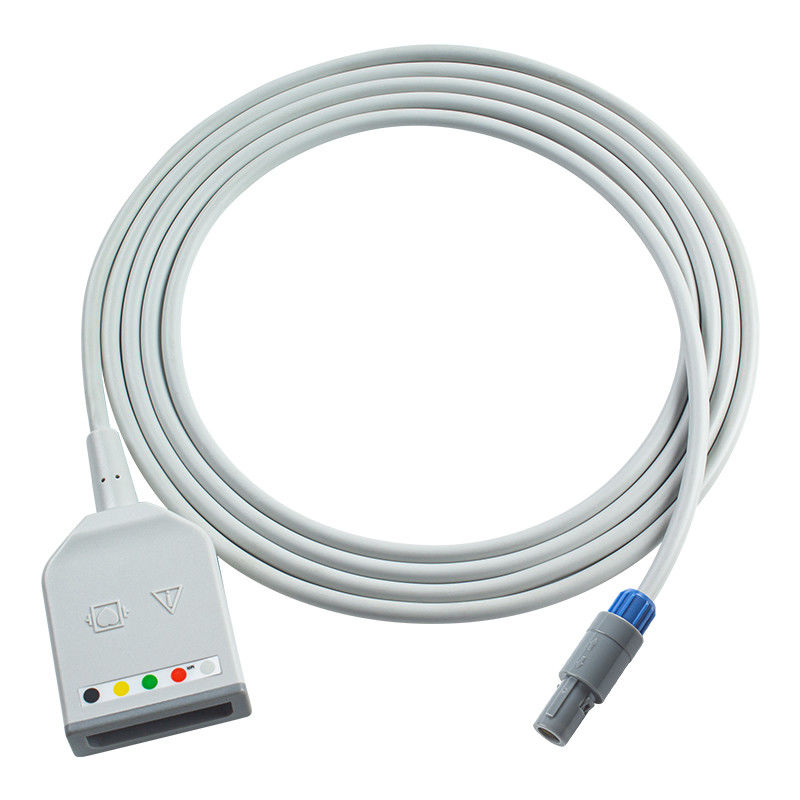 Biosys Lemo 6Pin 5Lead ECG Trunk Adaptador Cable BPM-103 Tepas Kma800 ECG Cable de Extensão Euro Style
