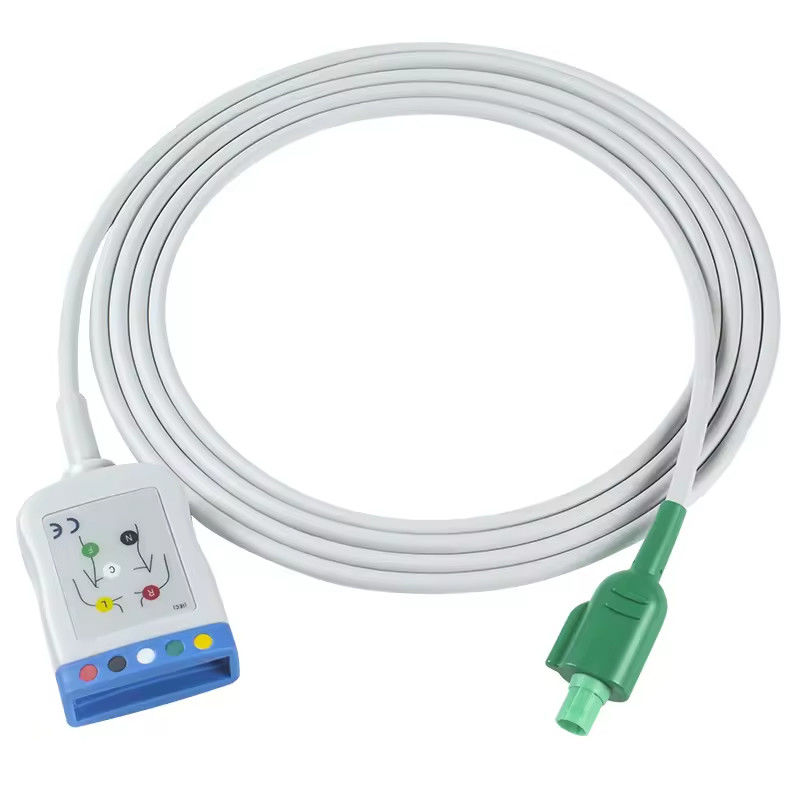 P-Philips PH Datascope 12Pin 5Lead ECG Trunk Adaptador Cable para CodeMasterXL+ Cardiosave IABP Rescue Hybrid