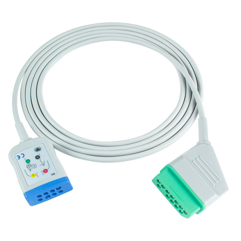 Nihon Kohden 12Pin 6Lead ECG Trunk Adapter Cable JC-906PA BSM 2354A BSM-2300 Life Scope I BSM-2301 Cable de extensão ECG