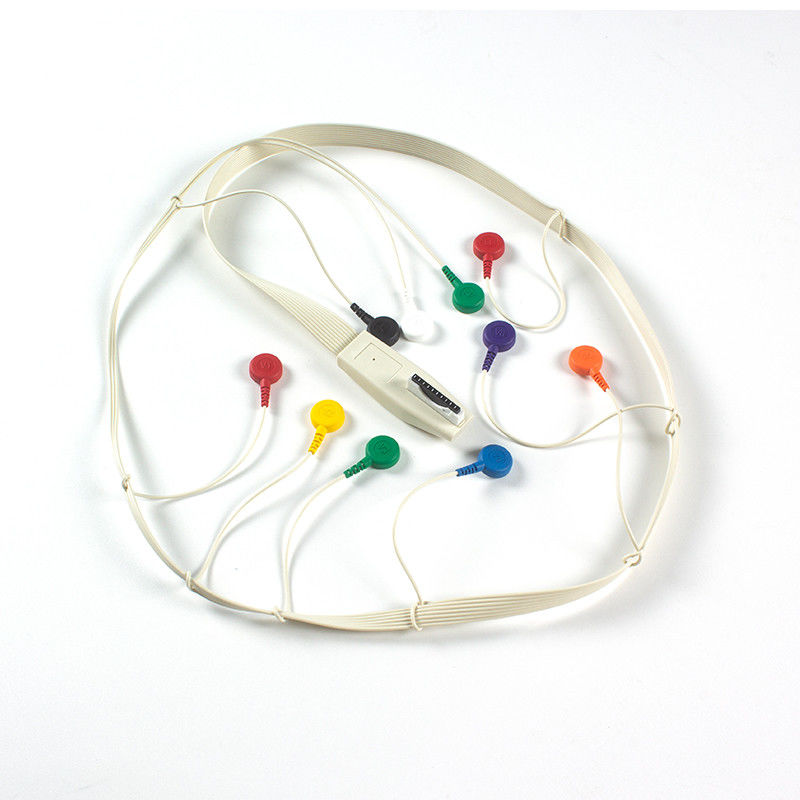 Compatível com Mortara X12 + Holter ECG Cable Mortara ECG Holter Mortara Cable 10 Lead Snap