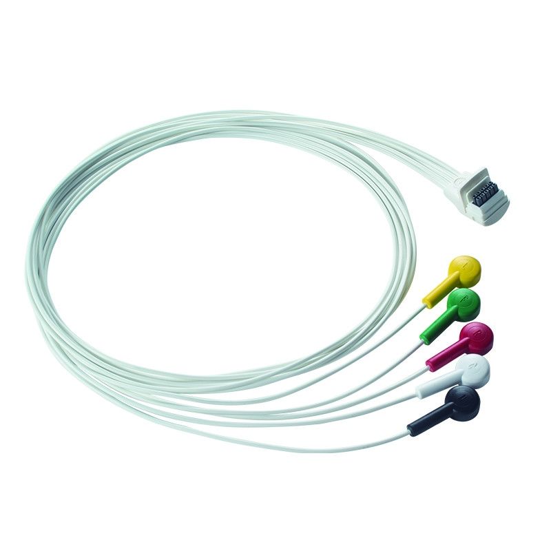 Compatível com Mortara Holter ECG Cable Mortara H3+ ECG Cable ECG X12+ Cable 10 Lead