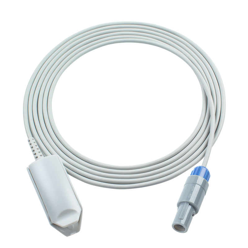 Compatível Hwatime monitor de oxigênio cabo SpO2 teste cabo 6Pin para Hwatime H6 H8 H9 3.0M adulto clip do dedo
