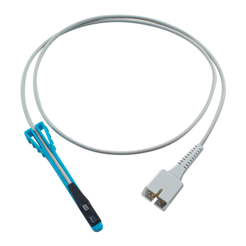 Compatível com N-ellcor 7Pin Sensor de SpO2 curto Animal Rectal Não Oximax 1M