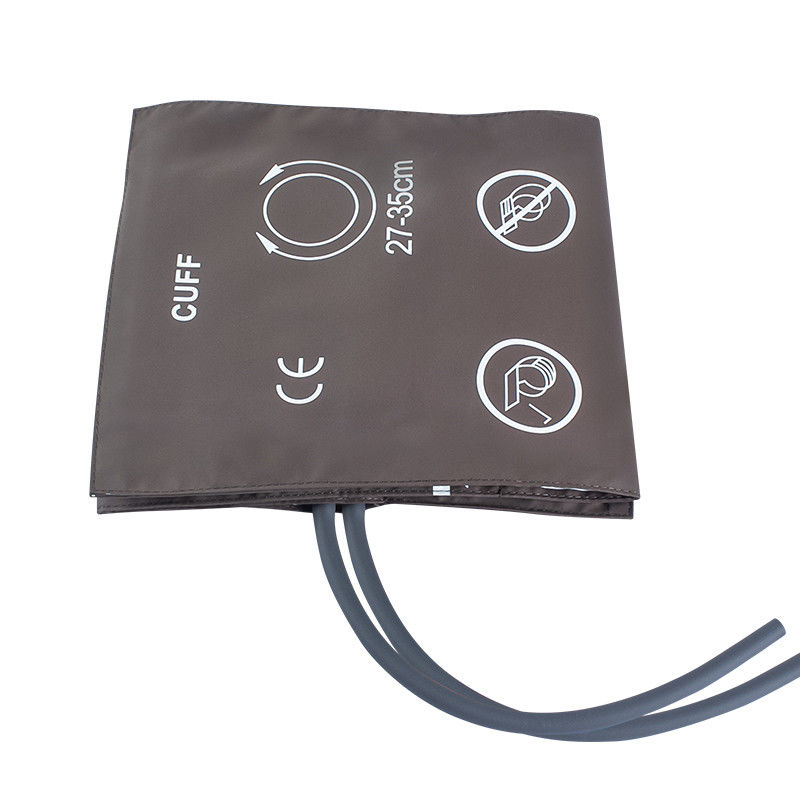 Bandeira NIBP para adultos Tubo duplo 27-35cm Bandeira TPU Saco marrom Tipo de embalagem