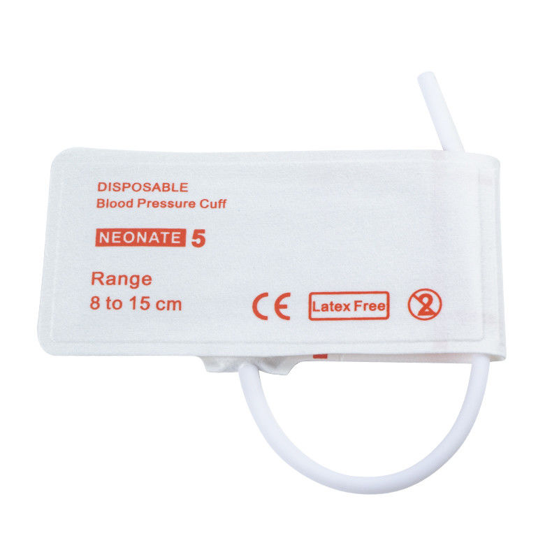 Tubo único Tamanho 5 8-15cm Punho NIBP descartável para recém-nascidos com comprimento de mangueira 20cm