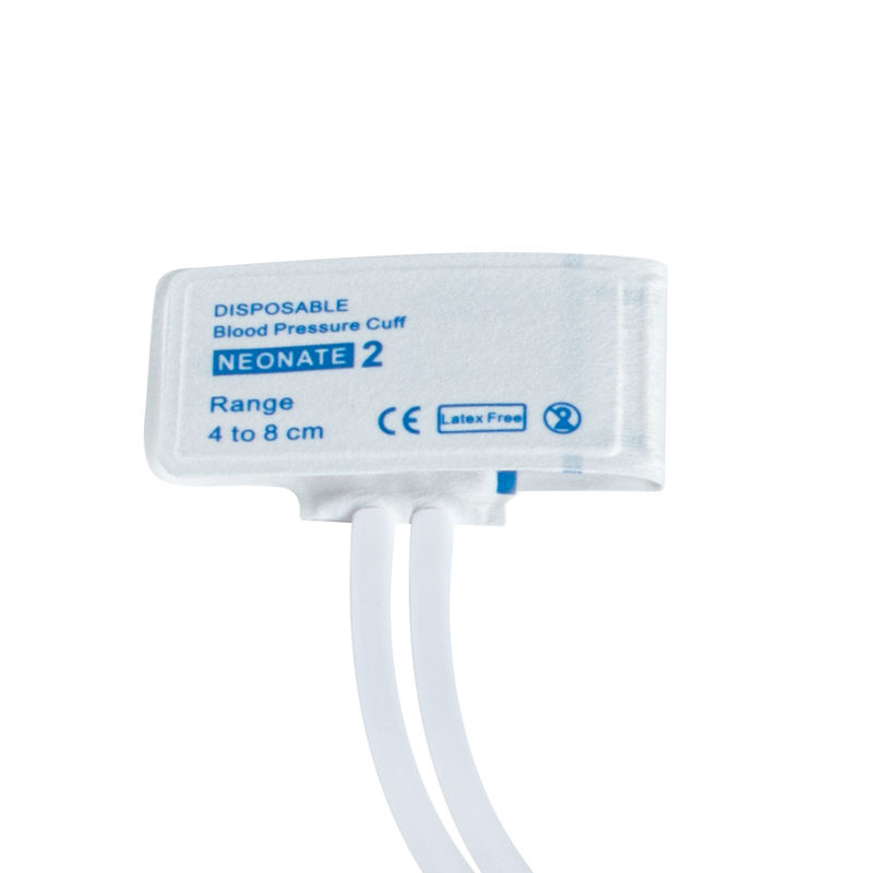 Dual Tube Neonatal Disposable NIBP Cuff Tamanho 2 4-8cm 24 Meses de Prazo