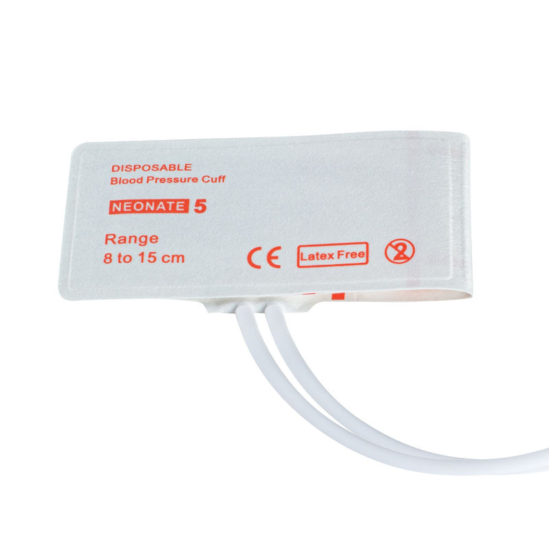 Dual tubo Neonatal Disposable NIBP Manche Size 5 8-15cm para monitoramento preciso da pressão arterial