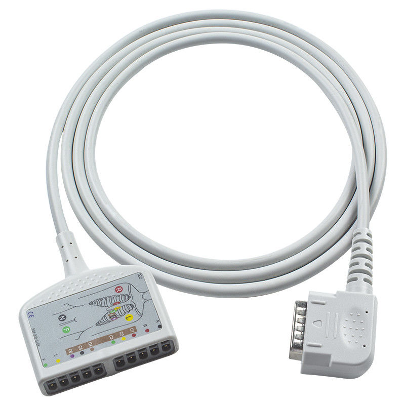 Cable de tronco de ECG sem látex 15Pin 10Lead IEC/AHA para 108 109 110 1210 1211 601 Cardico 302