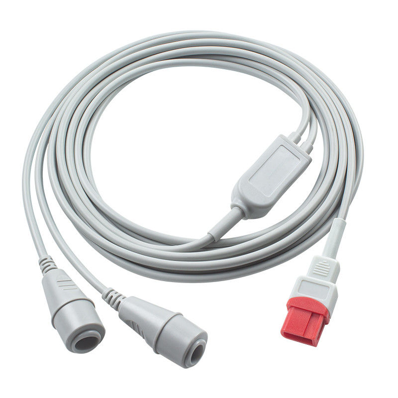 10 pin para 2 Edward Connector cabo IBP 3.5M Compatível para Spacelabs