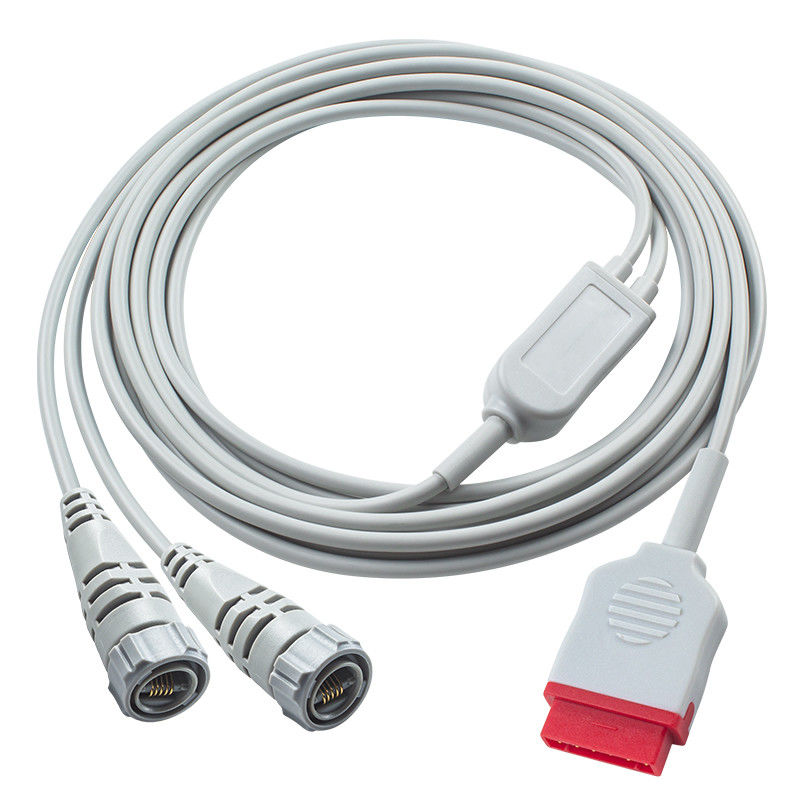 11 pin duplo argônio 3.5M cabo IBP para monitor de pressão sanguínea GE 2 anos Vida útil