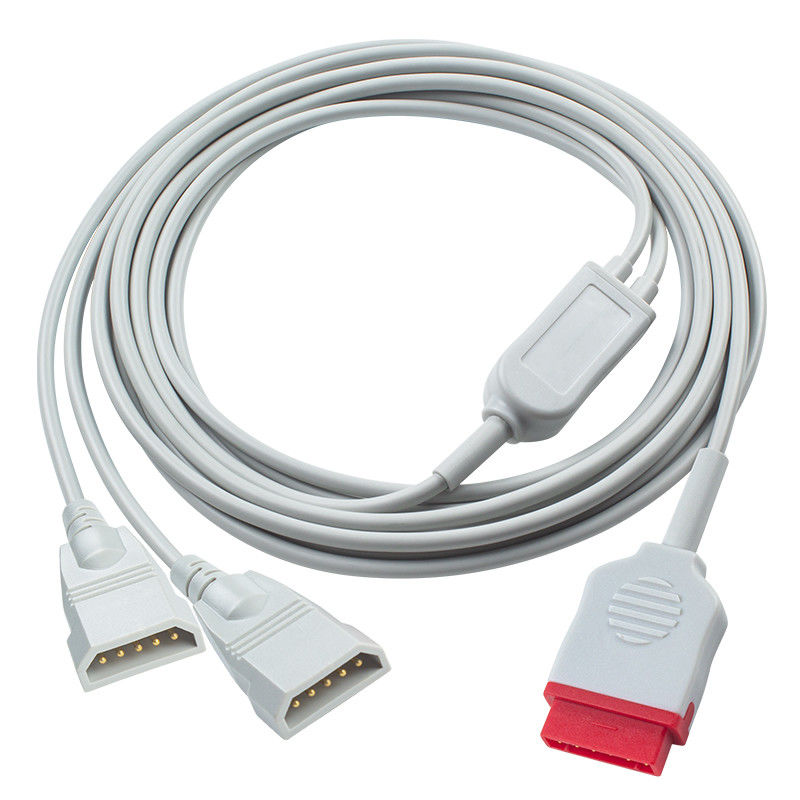 Monitor de pressão sanguínea do paciente GE IBP Cable 11Pin para 2x PVB 5Pin 3.5M
