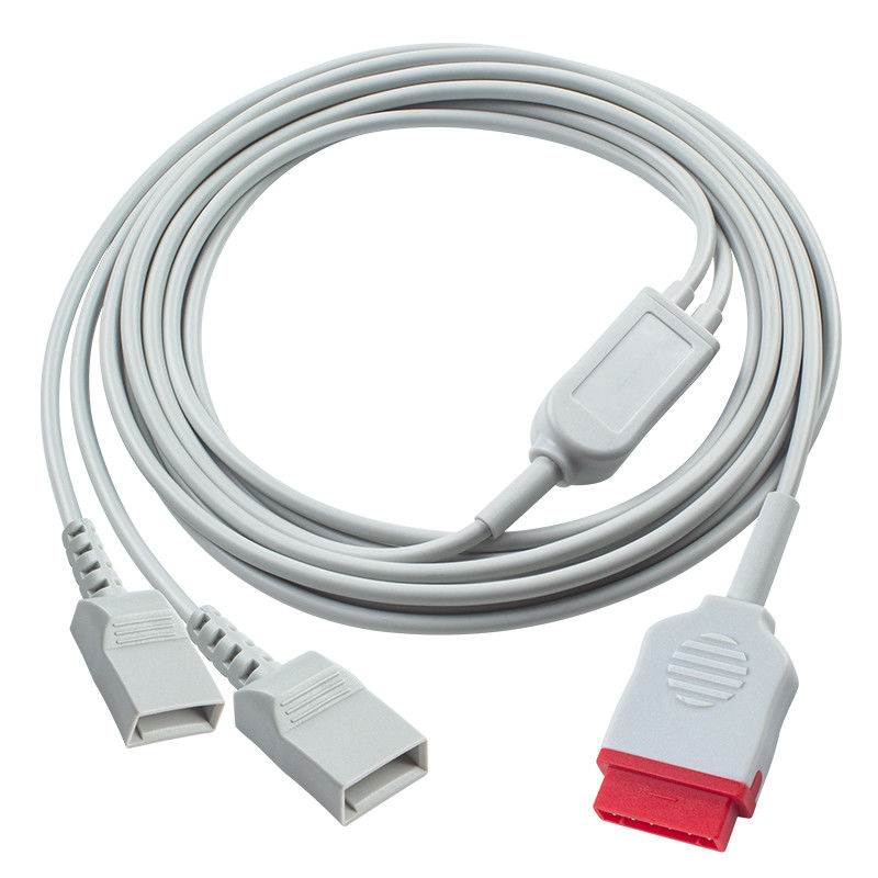 11Pin para 2 Utah IBP Cable 3.5M Compatível com acessórios de monitoramento de pacientes da GE