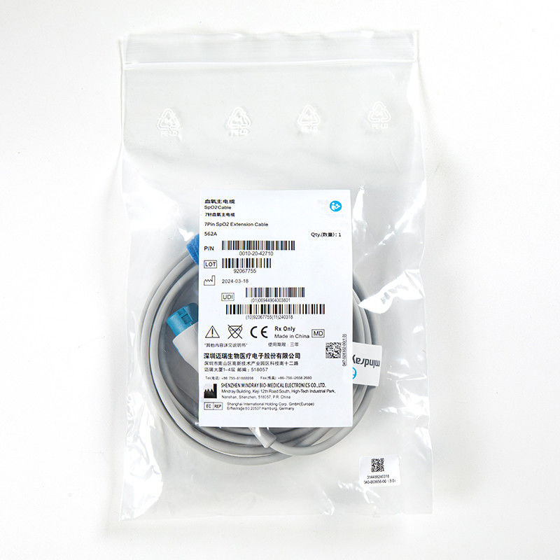Cabos de adaptador Mindray 562A Spo2 0010-20-42710 para Mindray T5/T8, IPM, IMEC, série UMEC