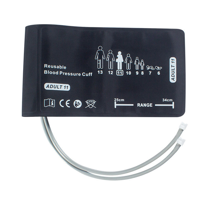 Welch Allyn Adult Duplo Dual Tube NIBP Manche 25 - 34cm 508243 REUSE-11-2MQ Conector de Bloqueio FlexiPort Manche de Pressão sanguínea