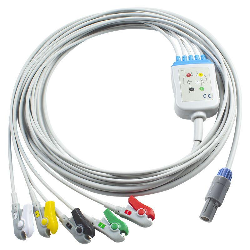 Biosys ECG Cable and leadwires 6pin BPM-103 ECG cable