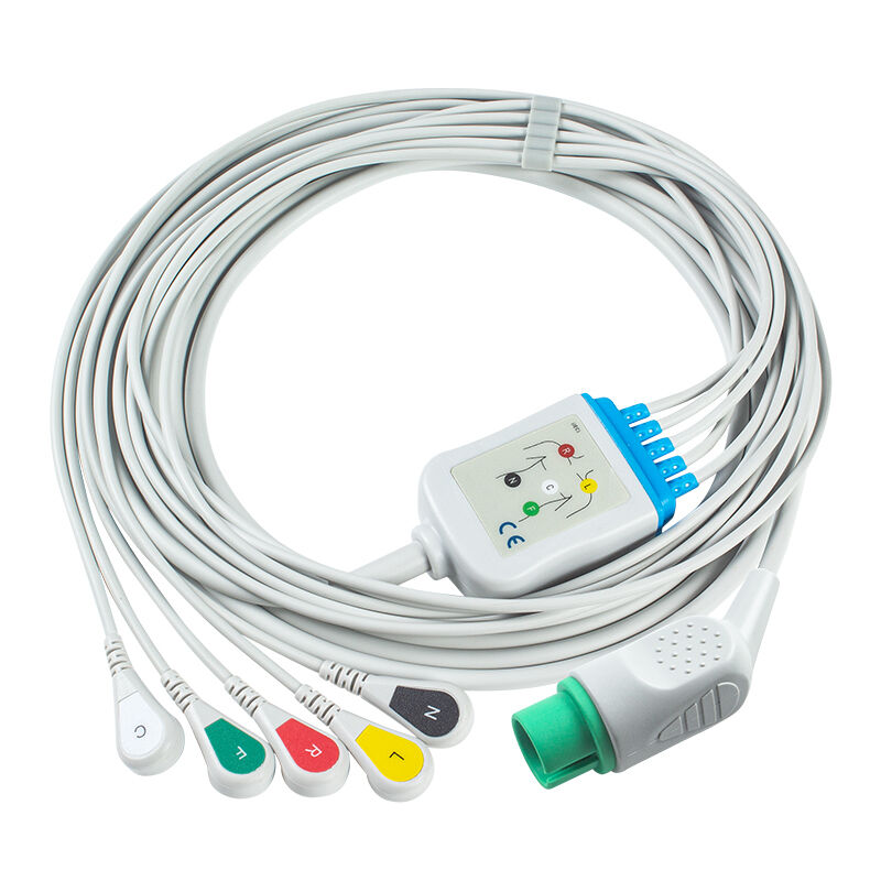 Petas KMA900 Cabo ECG de 17 pinos e fios condutores