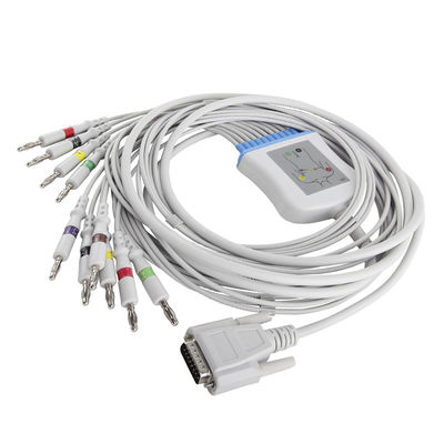 Conector da banana do IEC 4,0 do cabo e dos Leadwires de Mindray DECG-03A M2461A ECG