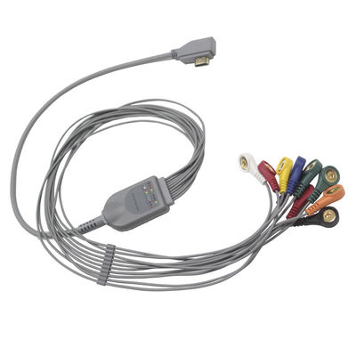 Cabo do tronco da ligação TPU ECG de Medex ECG Holter Cable MAECG-200 10