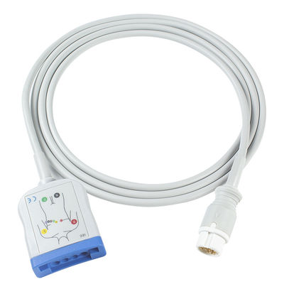Cabo paciente do IEC ECG do cabo AAMI da Philips 12Pin 6+4 ECG Trunck
