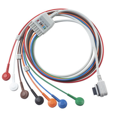 2008594-002 Telemetria de ECG de 7-Lead Cable de paciente Visor de luz compatível GE Healthcare