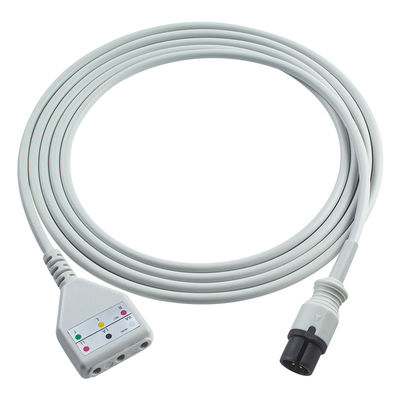 AAMI 6Pin ECG cabo tronco estilo Edan Din 3lead cabo 1.30M
