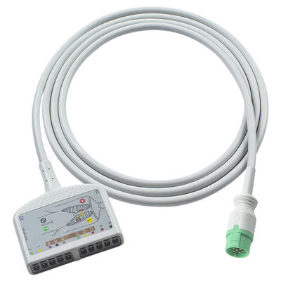 Compatível com o Mindray BeneHeart D6 ECG Trunk Cable ECG para o Mindray Defibrillador IEC