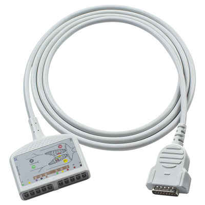 Flexível GE Healthcare Marquette ECG Trunk Cable 22341809 para Adultos/Monitoramento Pediátrico