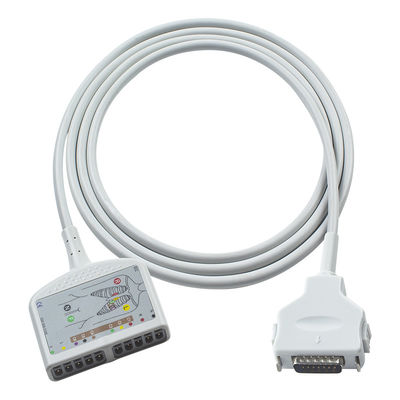 Cable EKG compatível Fukuda Denshi 10Lead para CardiMax FX-7202, CardiMax FX-7402, CardiMax FX-7101