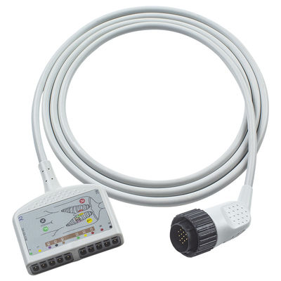 16Pin Compativel Kenz EKG Trunk Cable IEC/AHA para Adultos/Pacientes Pediátricos